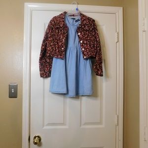 Social Standard Girls Floral Dress Jacket Size: L (10/12)